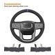 Custom Black Alcnatara Car Steering Wheel Cover Wrap for GMC Sierra 1500 Limited