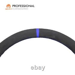Custom Black Alcnatara Car Steering Wheel Cover Wrap for GMC Sierra 1500 Limited