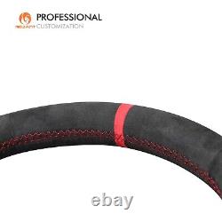 Custom DIY Stitch Alcantara Steering Wheel Cover for Chevrolet Camaro 2017-2022