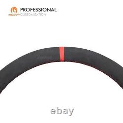 Custom Hand Stitch Alcantara Steering Wheel Cover for GMC Sierra 1500 Limited