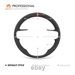Custom Hand Stitch Alcantara Steering Wheel Cover for GMC Sierra 1500 Limited