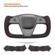 Custom Steering Wheel Cover for Tesla Model S Yoke Model X 2021-2023 Alcantara