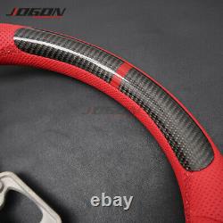 Customized Carbon Fiber Steering Wheel Cover For Ford Mustang EcoBoost 5.0 GT