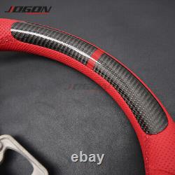 Customized Carbon Fiber Steering Wheel Cover For Ford Mustang EcoBoost 5.0 GT V6