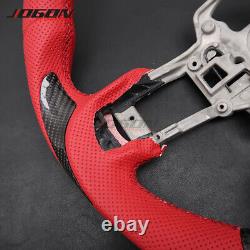 Customized Carbon Fiber Steering Wheel Cover For Ford Mustang EcoBoost 5.0 GT V6
