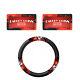 DC Comics Harley Quinn Steering Wheel cover & Two License Plate Frame 3PC Combo