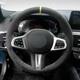 DIY Alcantara Steering Wheel Cover Yellow BMW M3 G80 M4 G82 G83 M5 F90 M8 F91