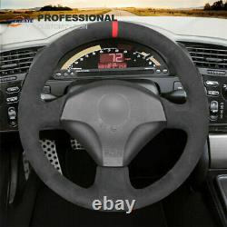 DIY Black Car Steering Wheel Cover Wrap for Honda S2000 Civic SI #D007