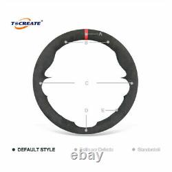 DIY Black Car Steering Wheel Cover for BMW F90 F92 F93 F97 F98 F95 F96 X3 #D029
