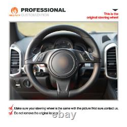 DIY Custom Alcantara Car Steering Wheel Cover for Porsche 911 Boxster Cayman