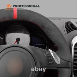 DIY Custom Alcantara Car Steering Wheel Cover for Porsche 911 Boxster Cayman