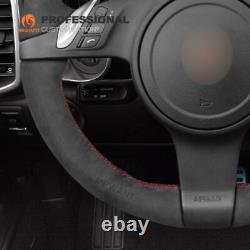 DIY Custom Alcantara Car Steering Wheel Cover for Porsche 911 Boxster Cayman