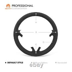 DIY Custom Black Alcantara Car Steering Wheel Cover for Porsche Cayenne 2004