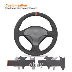 DIY Hand-sewn Alcantara Car Steering Wheel Cover Wrap for Honda S2000 Civic SI
