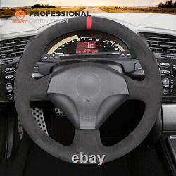 DIY Hand-sewn Alcantara Car Steering Wheel Cover Wrap for Honda S2000 Civic SI