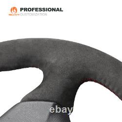 DIY Hand-sewn Alcantara Car Steering Wheel Cover Wrap for Honda S2000 Civic SI