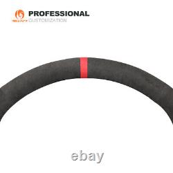 DIY Hand-sewn Alcantara Car Steering Wheel Cover Wrap for Honda S2000 Civic SI
