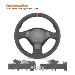 DIY Hand-sewn Alcantara Steering Wheel Cover Wrap for Subaru Legacy Impreza