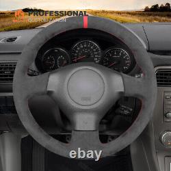 DIY Hand-sewn Alcantara Steering Wheel Cover Wrap for Subaru Legacy Impreza