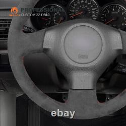 DIY Hand-sewn Alcantara Steering Wheel Cover Wrap for Subaru Legacy Impreza