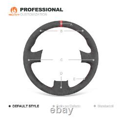 DIY Hand-sewn Alcantara Steering Wheel Cover Wrap for Subaru Legacy Impreza