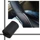 DIY Leather Car Auto Steering Wheel Cover With Needles and Thread Black hg