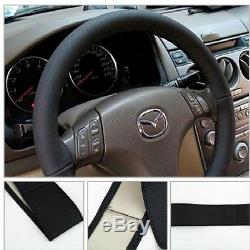 DIY Leather Car Auto Steering Wheel Cover With Needles and Thread Hot And New