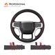DIY Red Mesh Alcantara Steering Wheel Cover for Chevrolet (Chevy) Silverado 1500