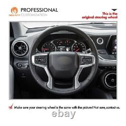DIY Red Mesh Alcantara Steering Wheel Cover for Chevrolet (Chevy) Silverado 1500