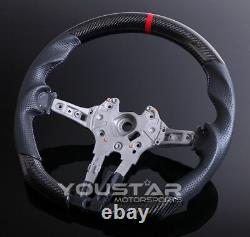 D-Type CARBON Nappa Leather DTM Steering Wheel for BMW M5 M6 F10 F12 F13 F06 F07