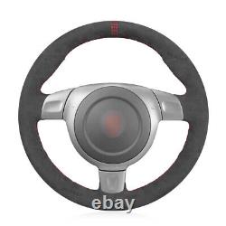 Dark Grey Alcantara Steering Wheel Cover For Porsche 911 997 Boxster 987 Cayman