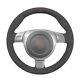 Dark Grey Alcantara Steering Wheel Cover For Porsche 911 997 Boxster 987 Cayman