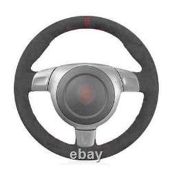 Dark Grey Alcantara Steering Wheel Cover for Porsche 911 997 Boxster Cayman 987