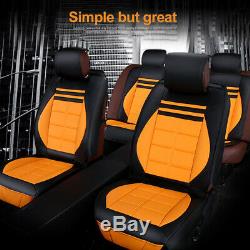 Deluxe 5-Sits Car Seat Covers Cushion Protect Universal For 2018-2020 RAV4 Camry