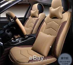 Deluxe soft and comfortable Leather Car Seat Cushion 14pc + steering wheel cover