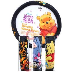 Disney Winnie The Pooh Friends Auto Car Steering Wheel Cover -Eeyore Tigger