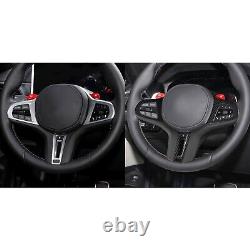 Dry Carbon Fiber Steering Wheel Cover For BMW M2 X3M X4M X5M X6M F95 F96 F97 F98