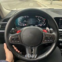 Dry Carbon Fiber Steering Wheel Cover For BMW M2 X3M X4M X5M X6M F95 F96 F97 F98