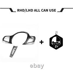 Dry Carbon Fiber Steering Wheel Cover For BMW M2 X3M X4M X5M X6M F95 F96 F97 F98