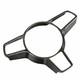 Dry Carbon Fiber Steering Wheel Cover Trim For Porsche 718 911 Cayenne Macan