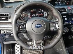 Dry Carbon Fiber Steering Wheel Cover for 2015 2016 2017 2018 Subaru Levorg 3M