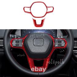 Dry Carbon Fiber Steering Wheel Frame Cover Trim For Honda Accord 11th 2023-2024