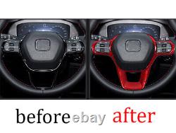 Dry Carbon Fiber Steering Wheel Frame Cover Trim For Honda Accord 11th 2023-2024