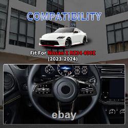Dry Carbon Fiber Steering Wheel Panel Cover For Nissan Z Fairlady Z RZ34 2023+