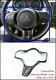 Dry Carbon Kit For 08-12 Mitsubishi EVO 10 EVO X Coltspeed Steering Wheel Cover