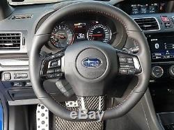 Dry Carbon STI Steering Wheel Cover Trim for 2015-2019 Subaru Impreza WRX CST