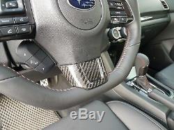 Dry Carbon STI Steering Wheel Cover Trim for 2015-2019 Subaru Impreza WRX CST