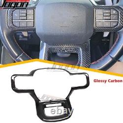 Dry Carbon Steering Wheel Cover For Ford F-150 F150 Raptor Raptor R 2021 22-2024