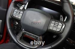 Dry Carbon Steering Wheel Cover For Ford F-150 F150 Raptor Raptor R 2021 22-2024