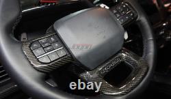 Dry Carbon Steering Wheel Cover For Ford F-150 F150 Raptor Raptor R 2021 22-2024